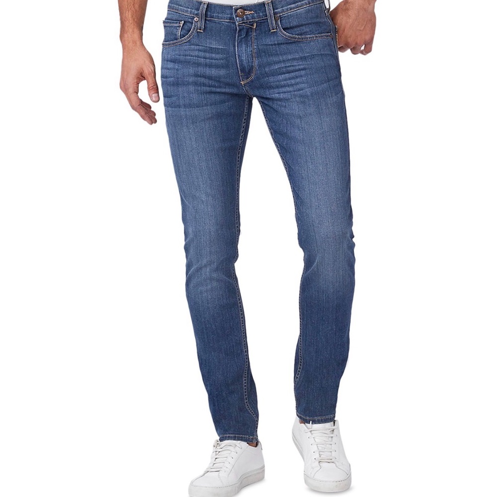 PAIGE Croft Skinny Jeans 30 in Deep Blue Birch